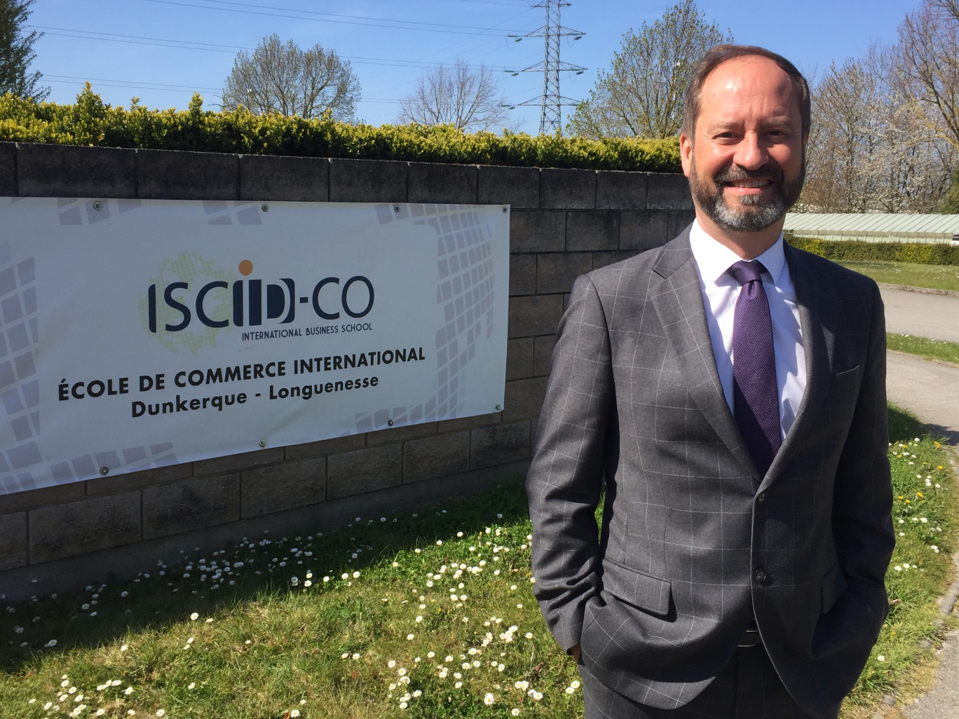 Eric Vernier, nouveau directeur de l’ISCID-Co, à Longuennesse le 23 mars dernier. (© Aletheia Press / M.R.)
