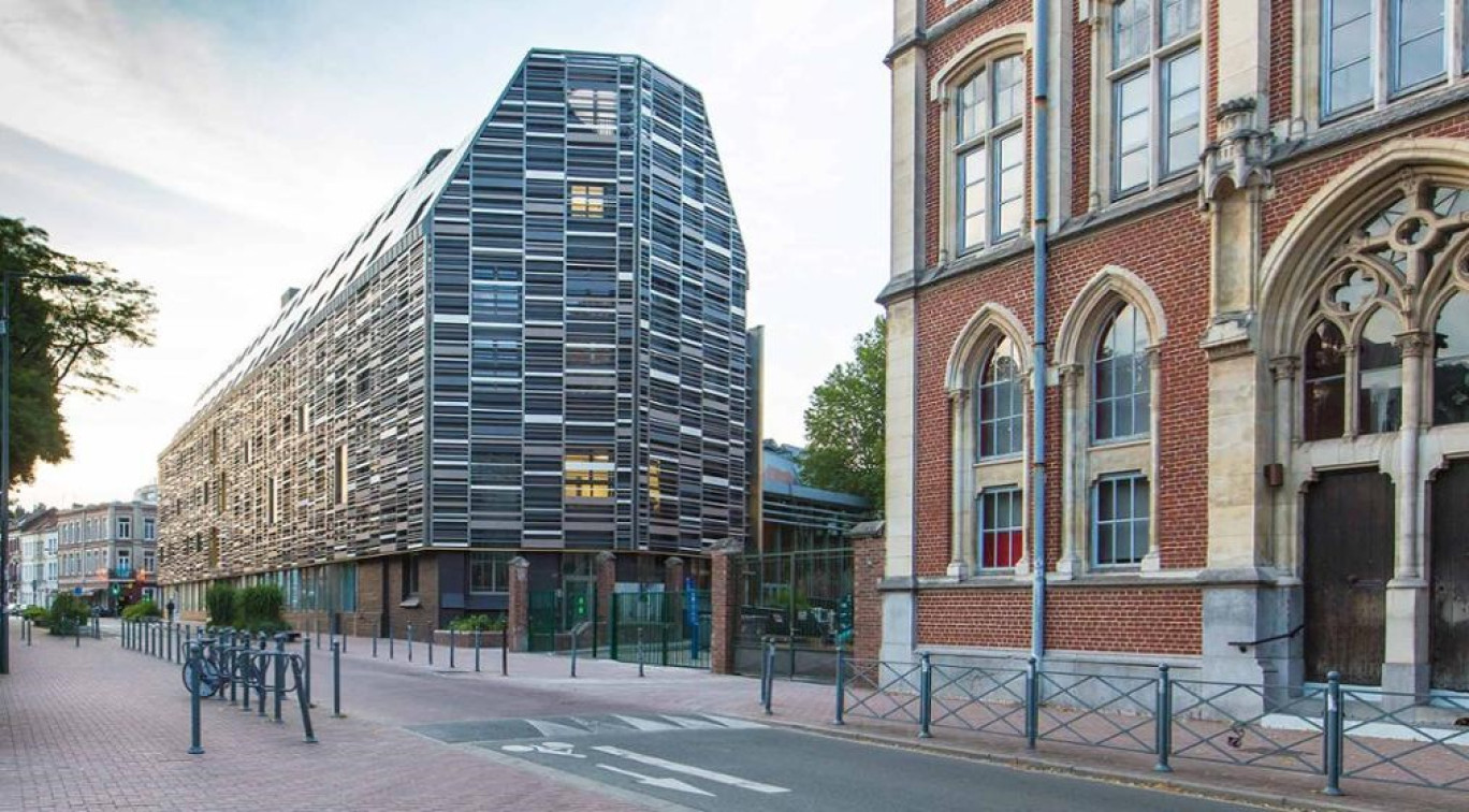 Le bâtiment du Rizomm, emblématique de la transformation de l'Université catholique de Lille. Copyright UCL Guillaume Leroy