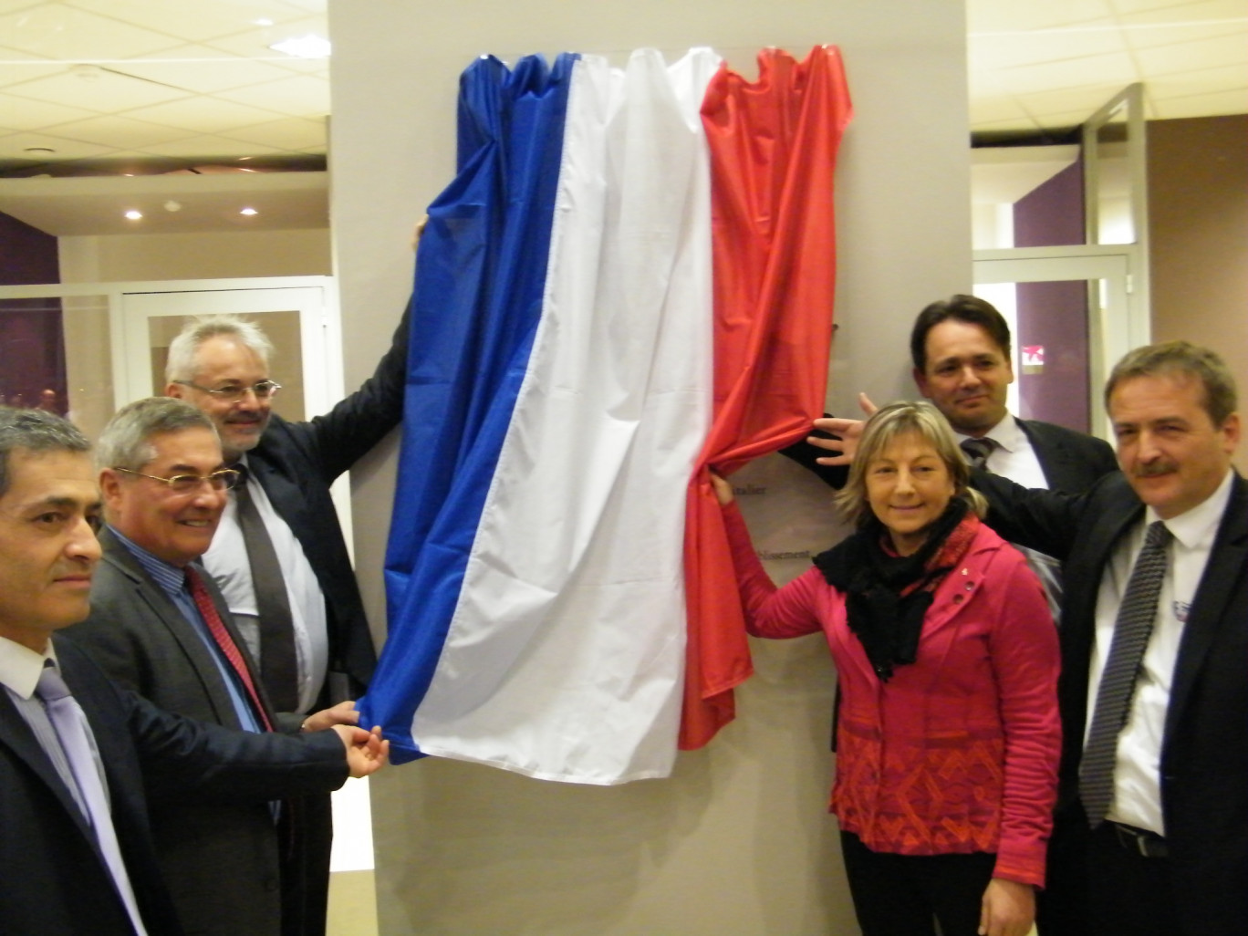 « L’inauguration du nouvel hôpital de Calais le 3 décembre dernier ».