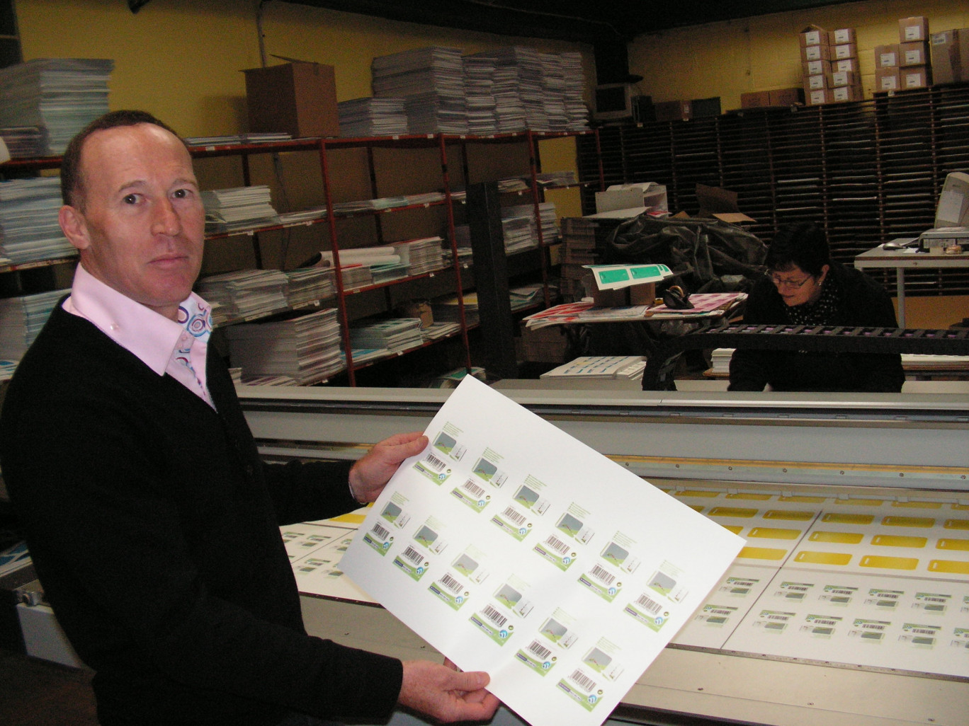 L’investissement de 2012 : une imprimante quadri pour la fabrication des étiquettes.