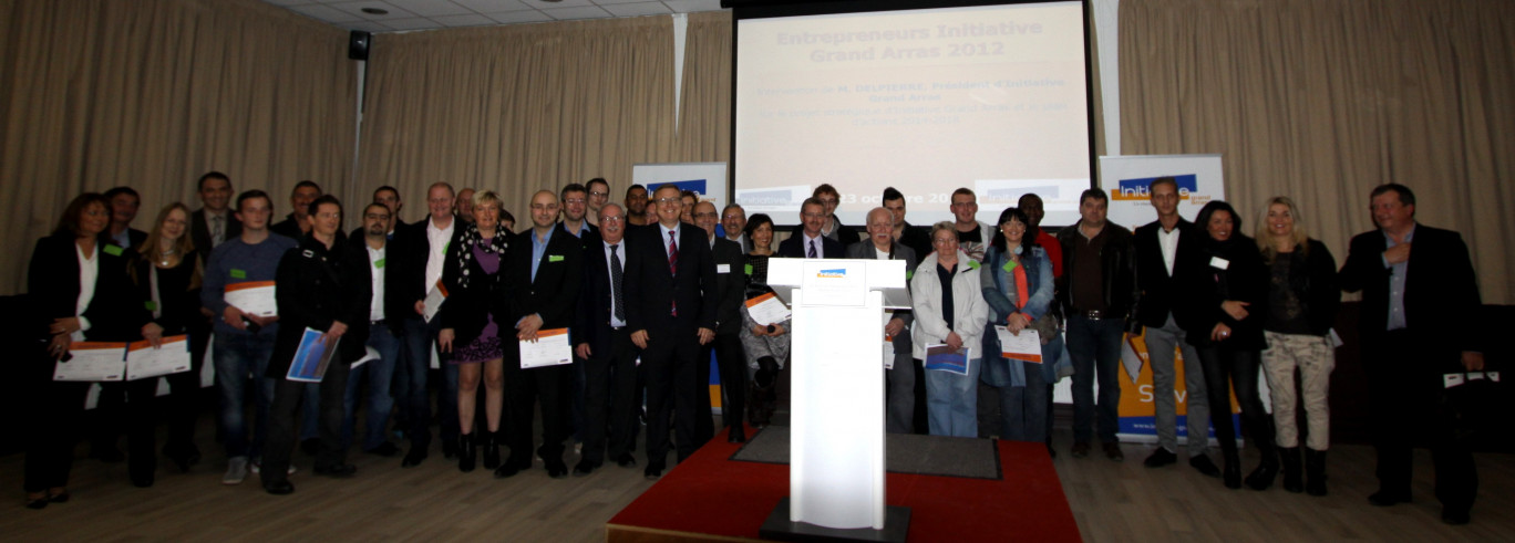 La promotion des lauréats 2012 d’Initiative Grand Arras.