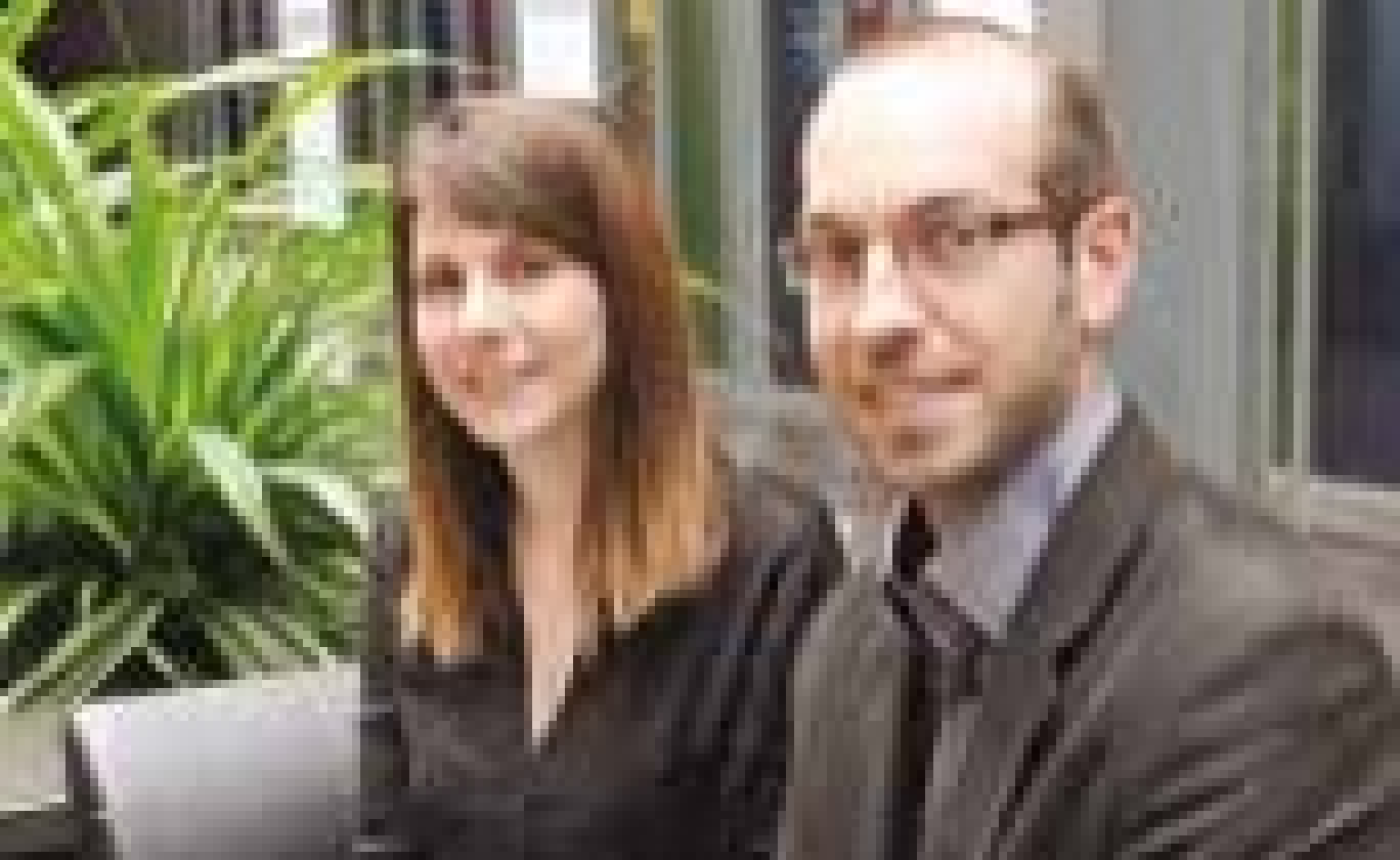 Les deux fondateurs de Ping Flow : Claire Jolimont, 24 ans, diplômée d'une école de commerce lilloise, et son frère Alexandre, 28 ans, ingénieur informatique.