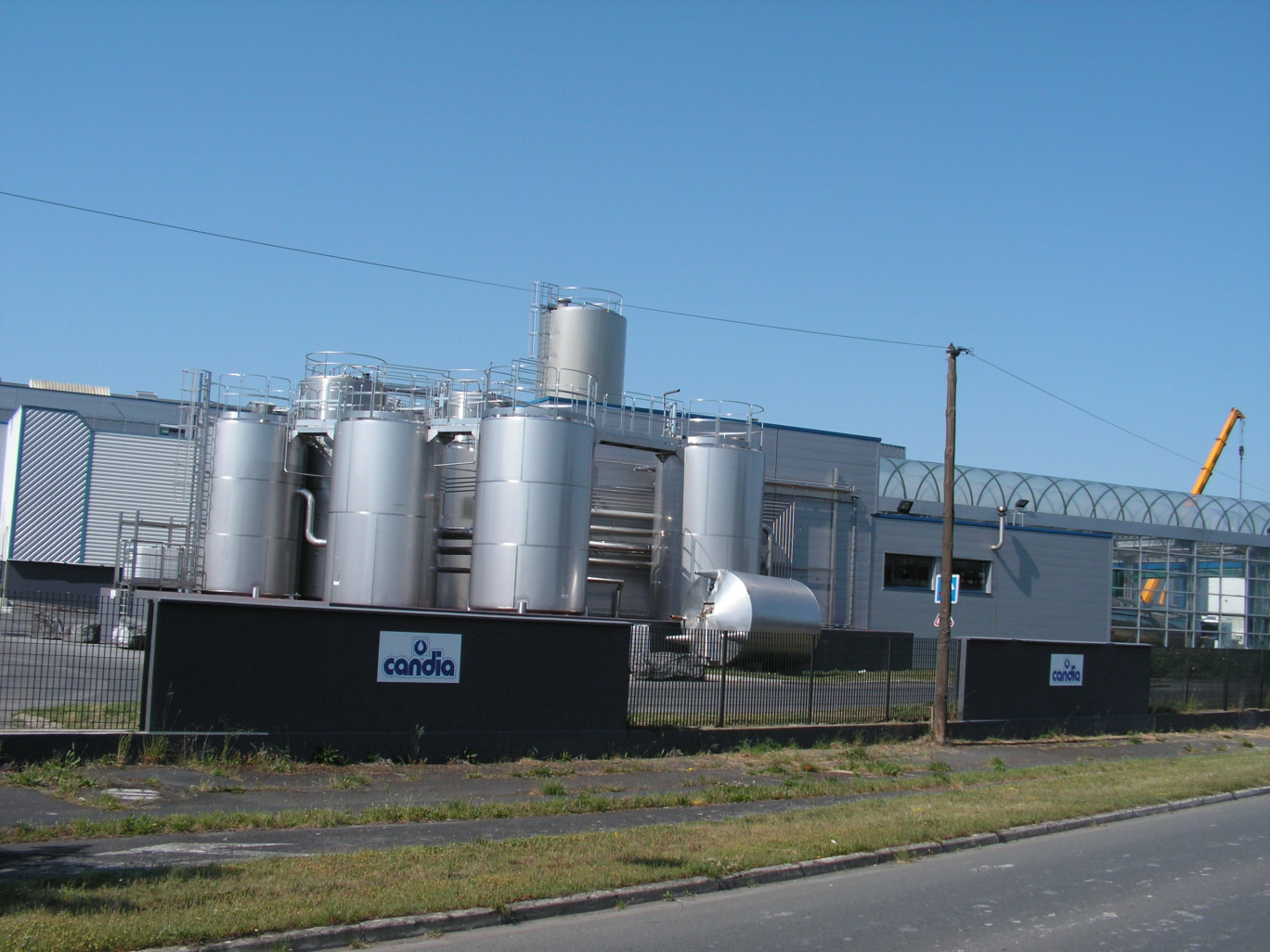 Les installations de l’usine laitière Sodiaal/Candia à Awoingt, juste à côté de Cambrai.