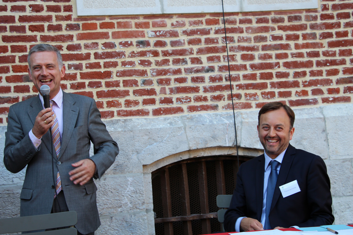 Filip D’Havé, délégué général du gouvernement de la Flandre et François Decoster, président de la CASO.