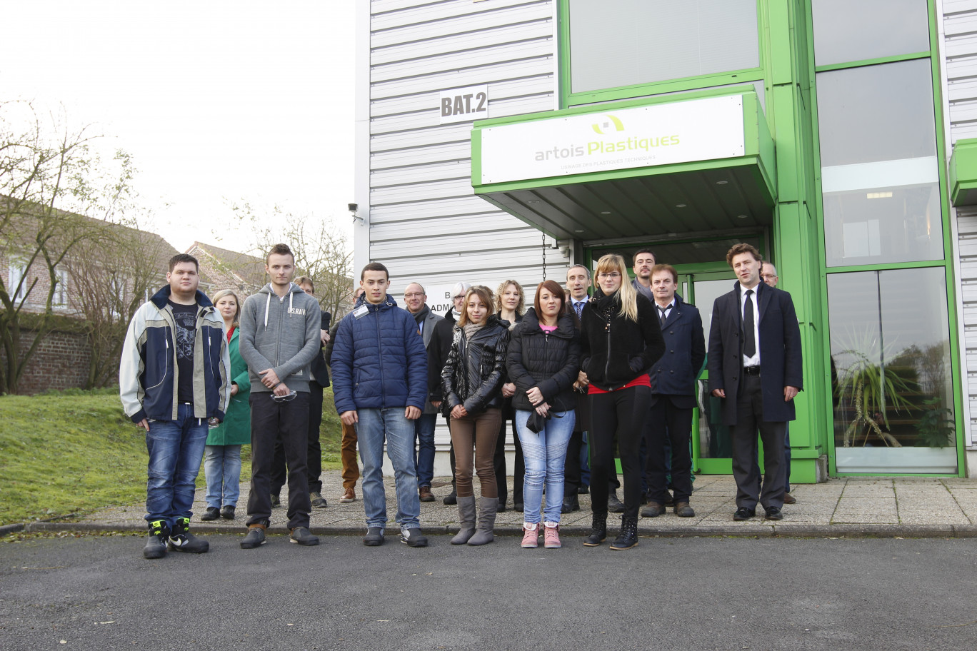 Les élèves ont effectué une visité active d’Artois plastiques en décembre dernier.