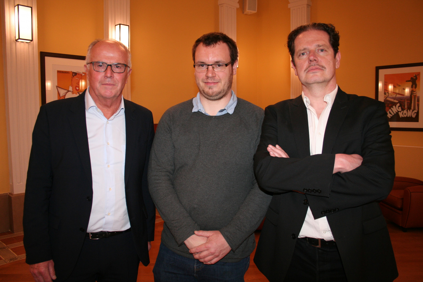 De gauche à droite, Henri Breban, président d’Express packaging, Florent Empis, directeur technique et recherche de Nuukik, et Olivier Lefevre, co-fondateur de Dad.