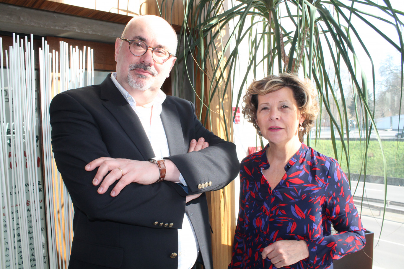 Dimitri Pivot et Christine Lecomte, tous deux bénévoles de l'association Second Souffle.