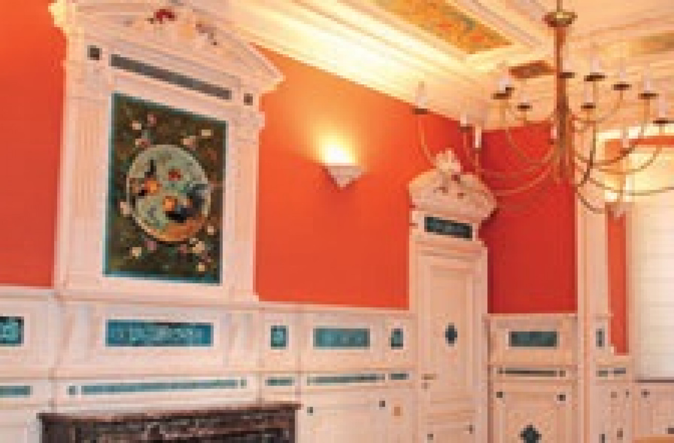 La célèbre salle aux coqs de l’hôtel de Béthanie à Arras, propriété du Crédit Agricole Nord de France.