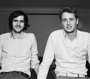 François-Xavier Trancart et Hugo Mulliez, nordistes mais exilés à Paris pour se rapprocher des galeries. D.R.