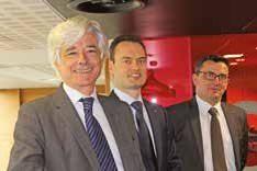 De gauche à droite Luc Doublet, président de Nord France invest, Jan Demarez, gérant fondateur d’Aquafresh, et Yann Pitollet, directeur général de Nord France invest.