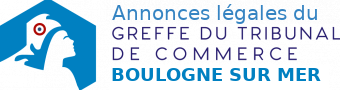 Annonces légales du Tribunal de Commerce de Boulogne sur mer