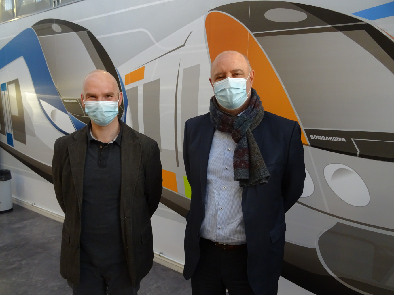 Bastien Cattelain (à gauche) et Stefaan D'Haene ont chapeauté le "plan 1 000" de Bombardier.