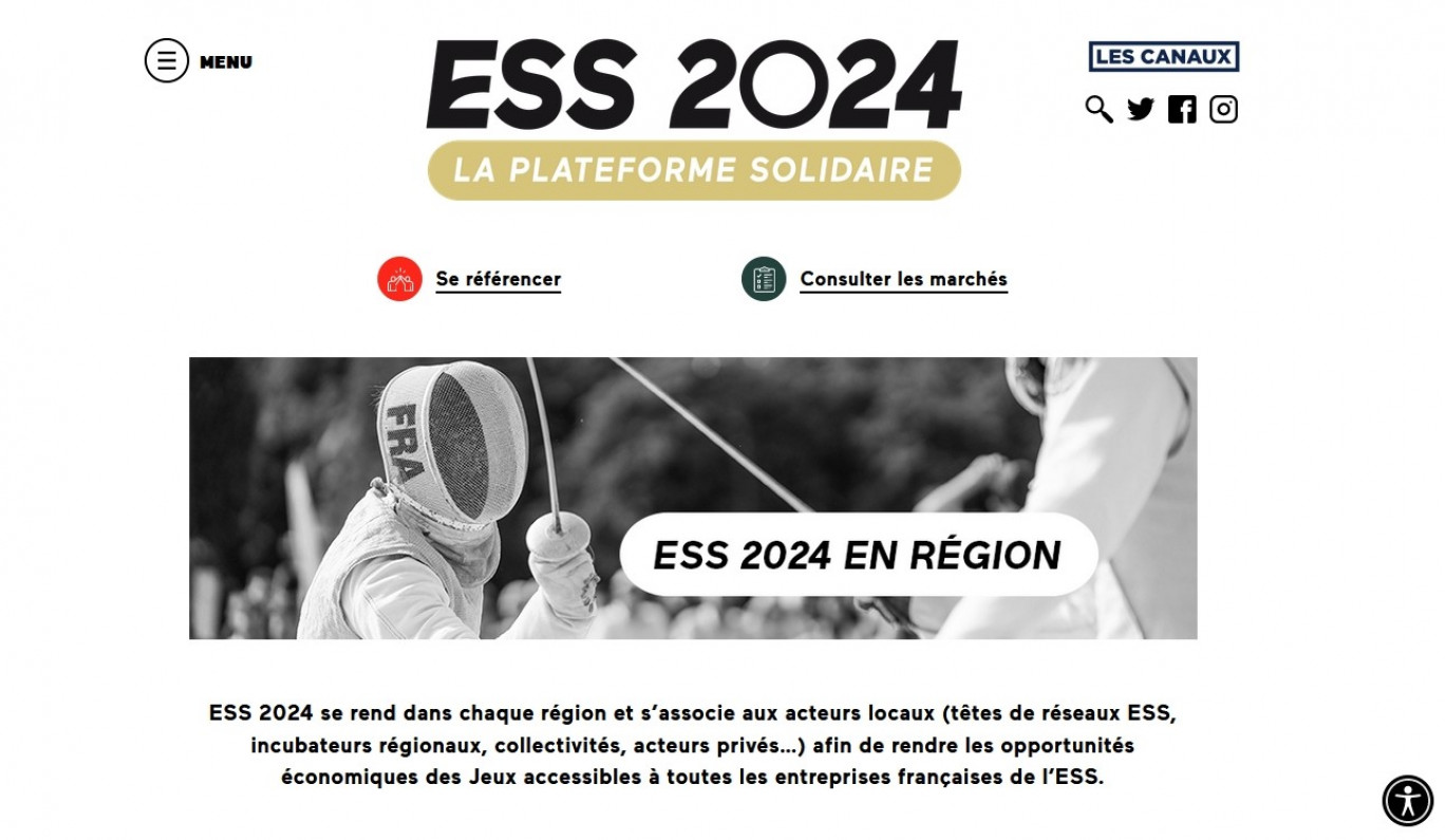 Une plateforme internet est lancée pour référencer les entreprises de l’ESS pour qu’elles profitent des marchés générés par les Jeux olympiques 2024. (© Aletheia Press / ESS 2024)