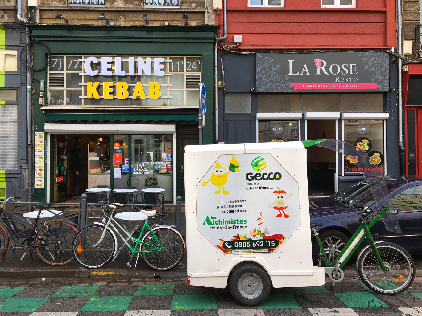 Un collecteur Gecco sillonne les villes des Hauts-de-France pour valoriser l’huile de friture usagée. ©Gecco