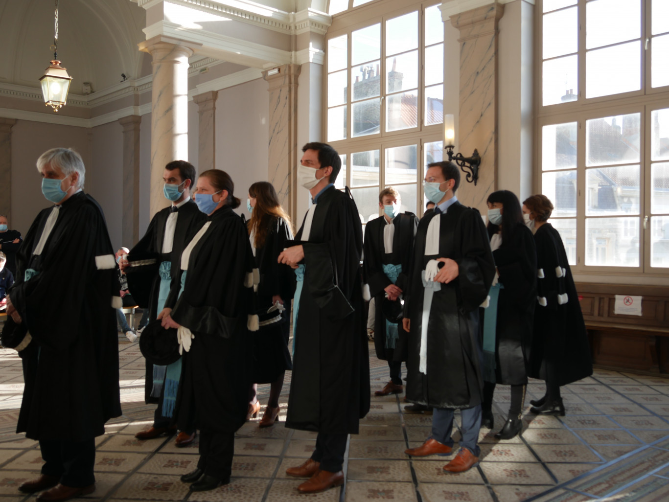 L’installation symbolique des 11 nouveaux magistrats du siège et du parquet au tribunal judiciaire de Boulogne-sur-Mer le 25 janvier dernier. (@Aletheia Press / MR)