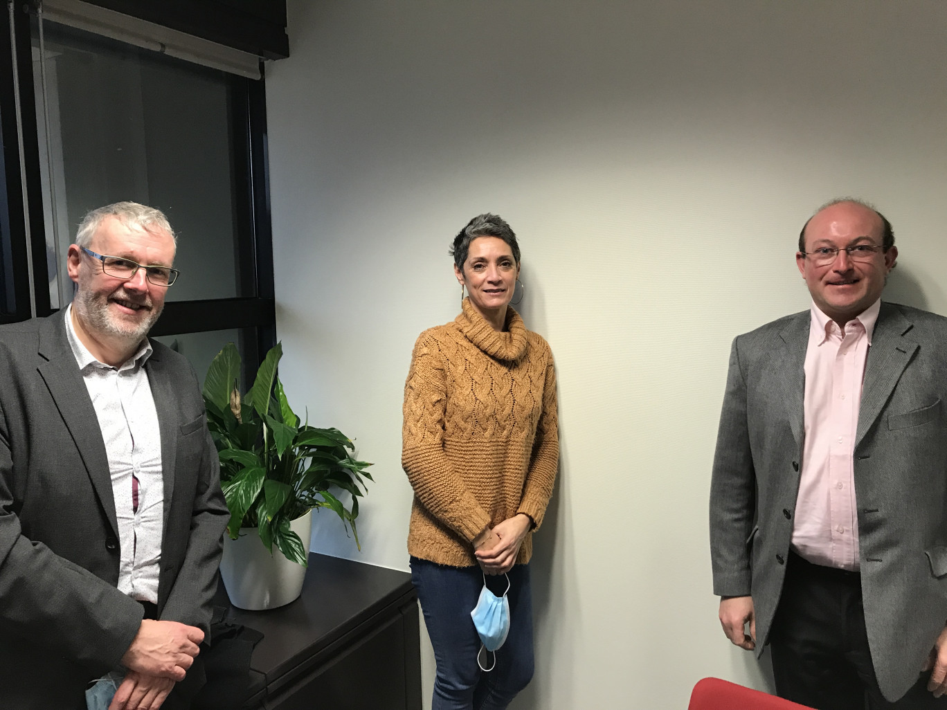 Jean-François Montagne, VP CUD en charge de la transition écologique, Martine Monborren, chef de projet Assises européennes de la transition énergétique, et Arnaud Duquesnoy, chef de service de la transition énergétique la CUD.