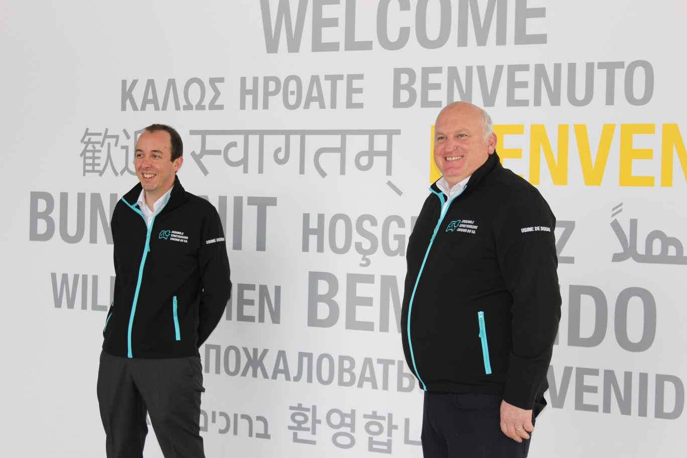 Pierre-Emmanuel Andrieux, directeur de l'usine Renault Douai, et Luciano Biondo, directeur du pôle Industriel Nord pour le groupe.