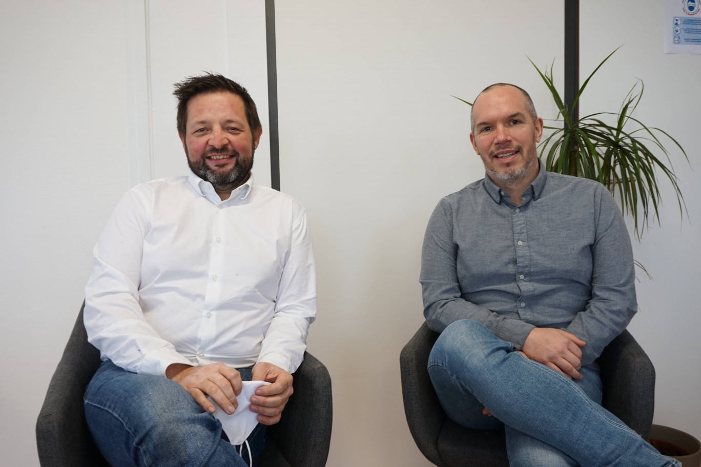 Samuel Stratmains et Matthieu Druart, fondateurs de Sigma Data Corp à Villeneuve d'Ascq.