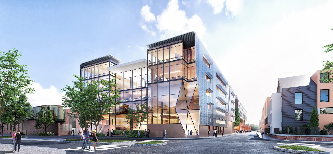 Le nouveau campus d'Artfx sera livré en 2023 et comportera une école de 6 000 m² et 400 m² de studios de tournage.  © Valode & Pistre