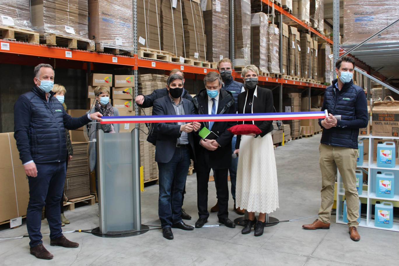 L'inauguration de l'entrepôt a eu lieu le 18 mars dernier, Journée mondiale du recyclage. 