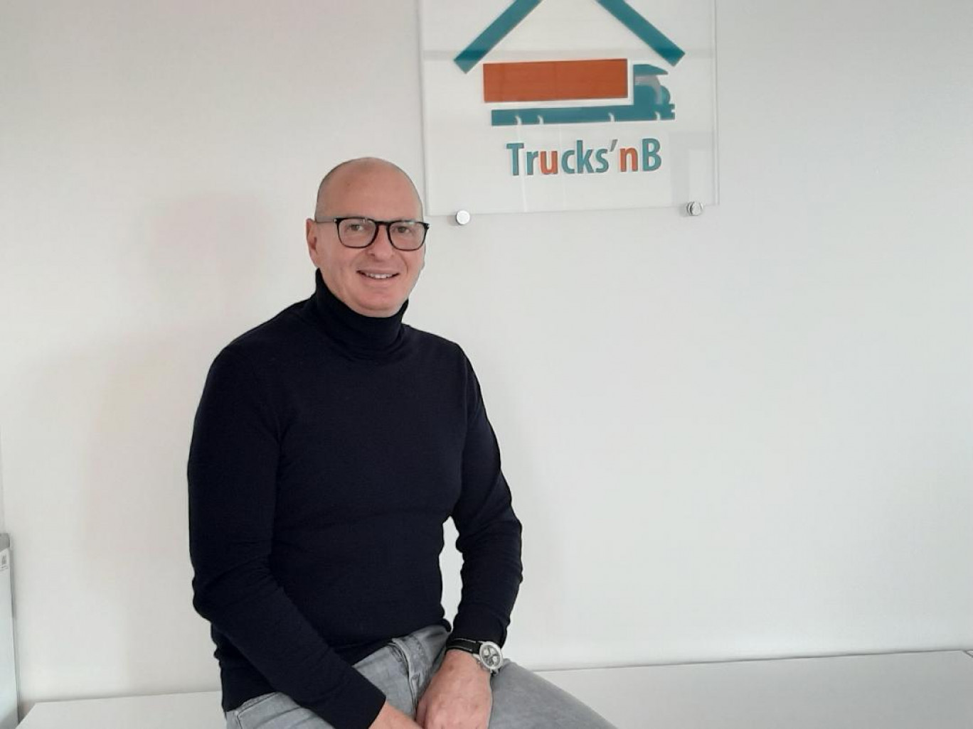 Thierry Vanlembrouck, ancien dirigeant d'une entreprise de transport et logistique à Dunkerque, croit très fort au succès de l'application Trucks'nB qu'il va lancer sous peu.