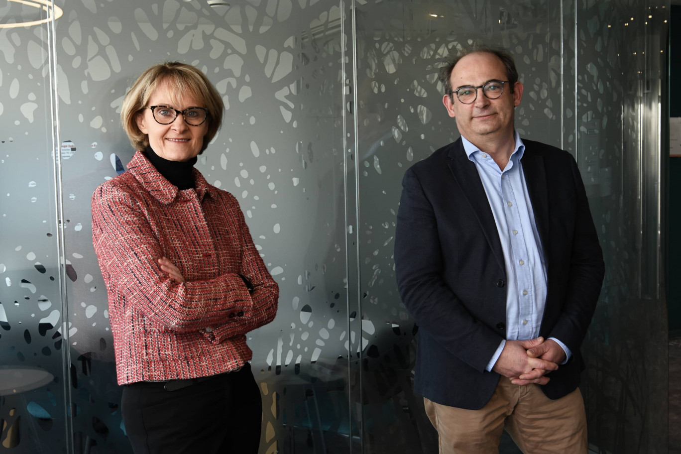 Patricia Lavocat-Gonzales, directrice générale de Groupama Nord-Est, et Laurent Poupart, président.