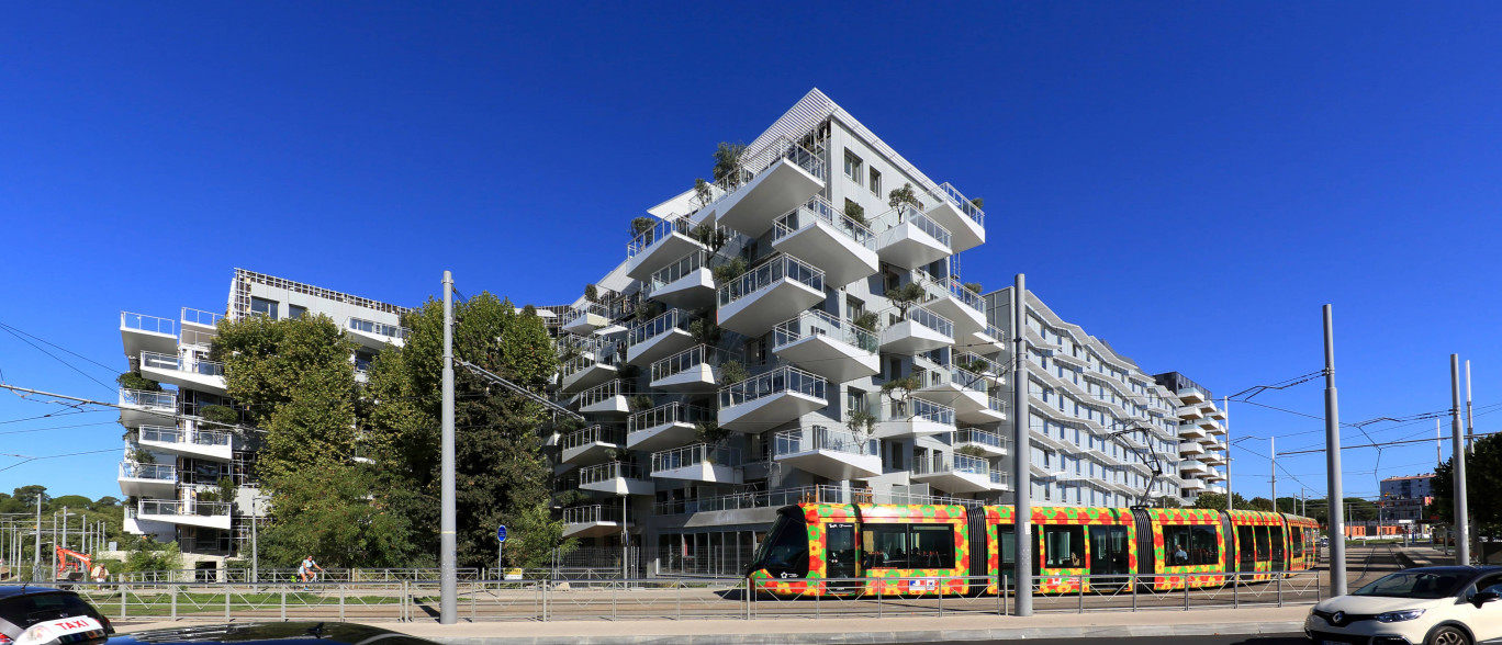 Quartier Prado-Concorde situé dans la Métropole de Montpellier, entièrement aménagé et réalisé par GGL.  (Architecte urbaniste coordinateur : Valode & Pistre)
