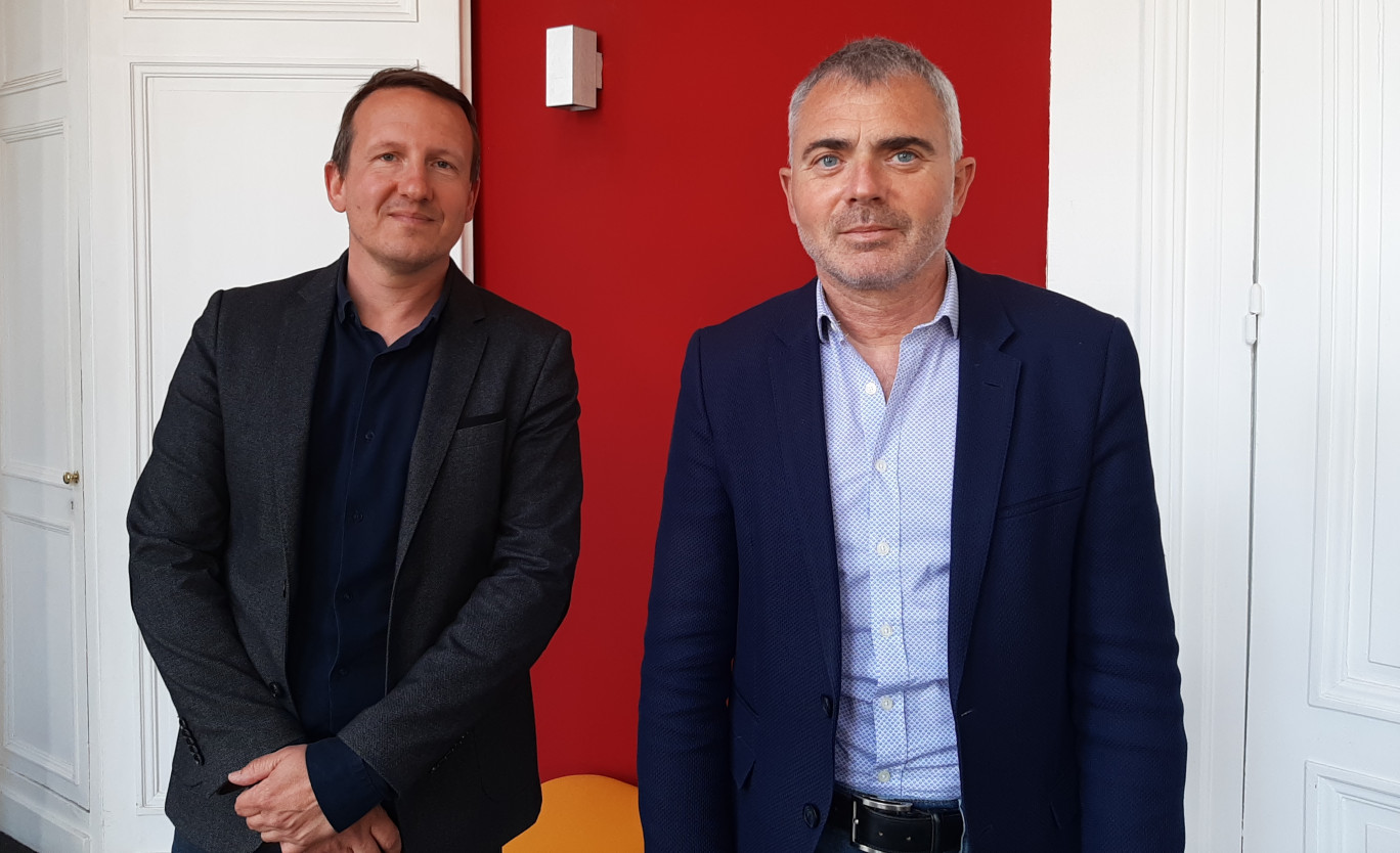 Guillaume Ruckebusch, CEO de Syneido, et Frédéric Clipet, président.