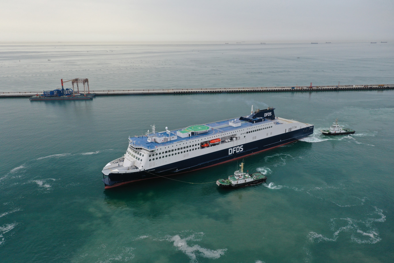 Le Côte d’Opale sera le plus grand ferry opérant sur la Manche. (@DFDS)