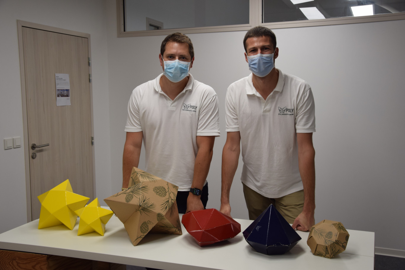 Arnaud Noiret et Rémy Denecker, codirigeants de la société Poly.