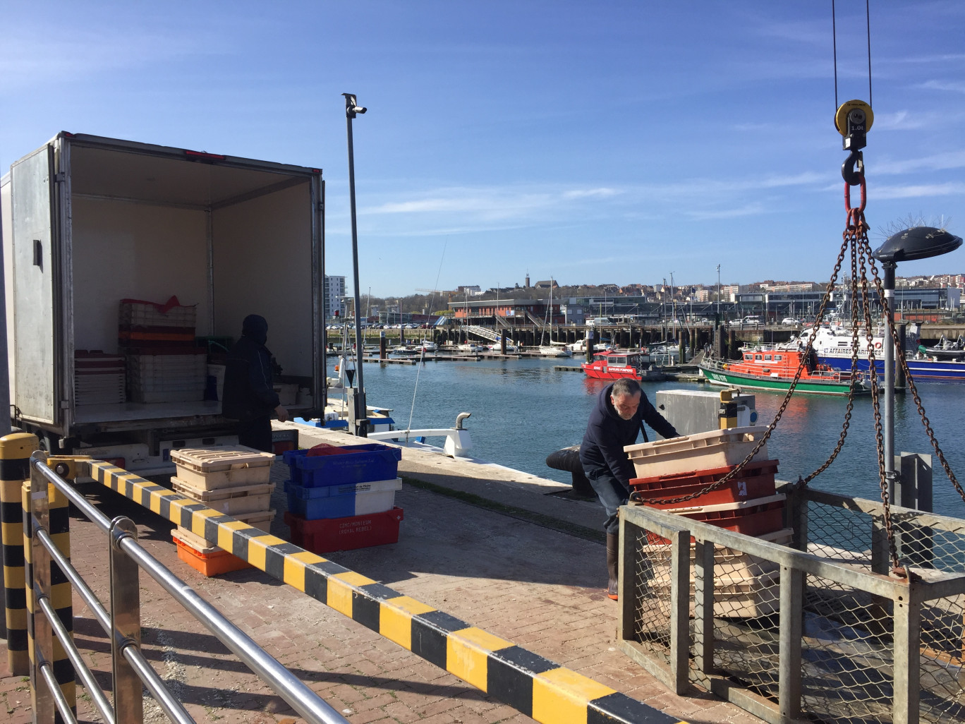 Le Brexit engendre une baisse d'activité à la criée de Boulogne. (© Aletheia Press / Morgan Railane)