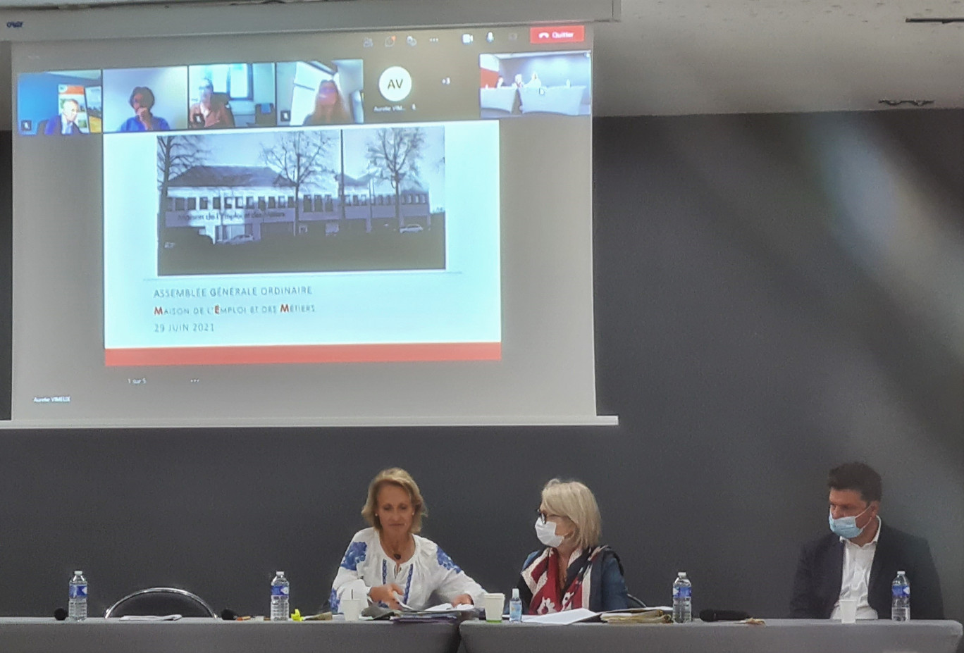 Nathalie Gheerbrant, vice-présidente développement économique, emploi, formation et insertion de la communauté urbaine d’Arras, conseillère régionale, présidente de la Maison de l’emploi et des métiers en Pays d’Artois.