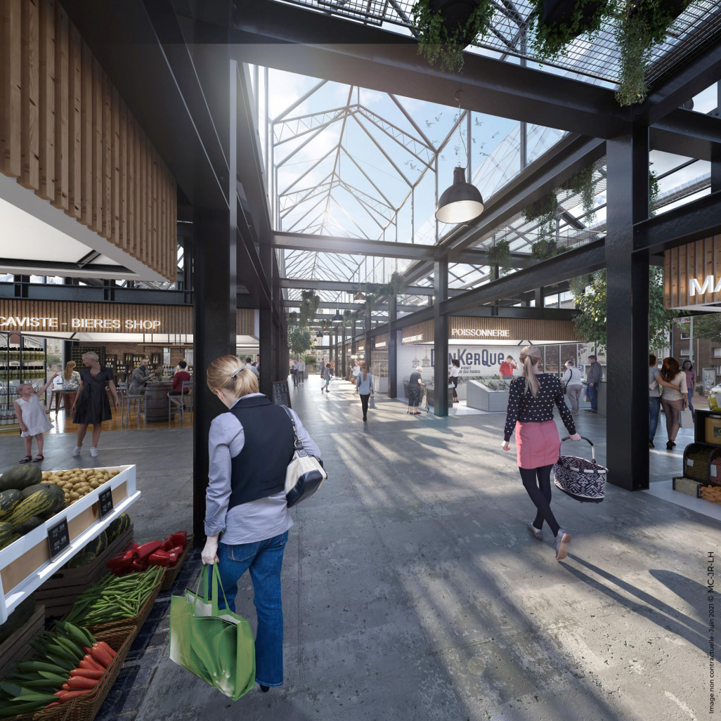 La nouvelle halle alimentaire de Dunkerque devrait voir le jour à l'horizon 2025 en plein centre-ville. 