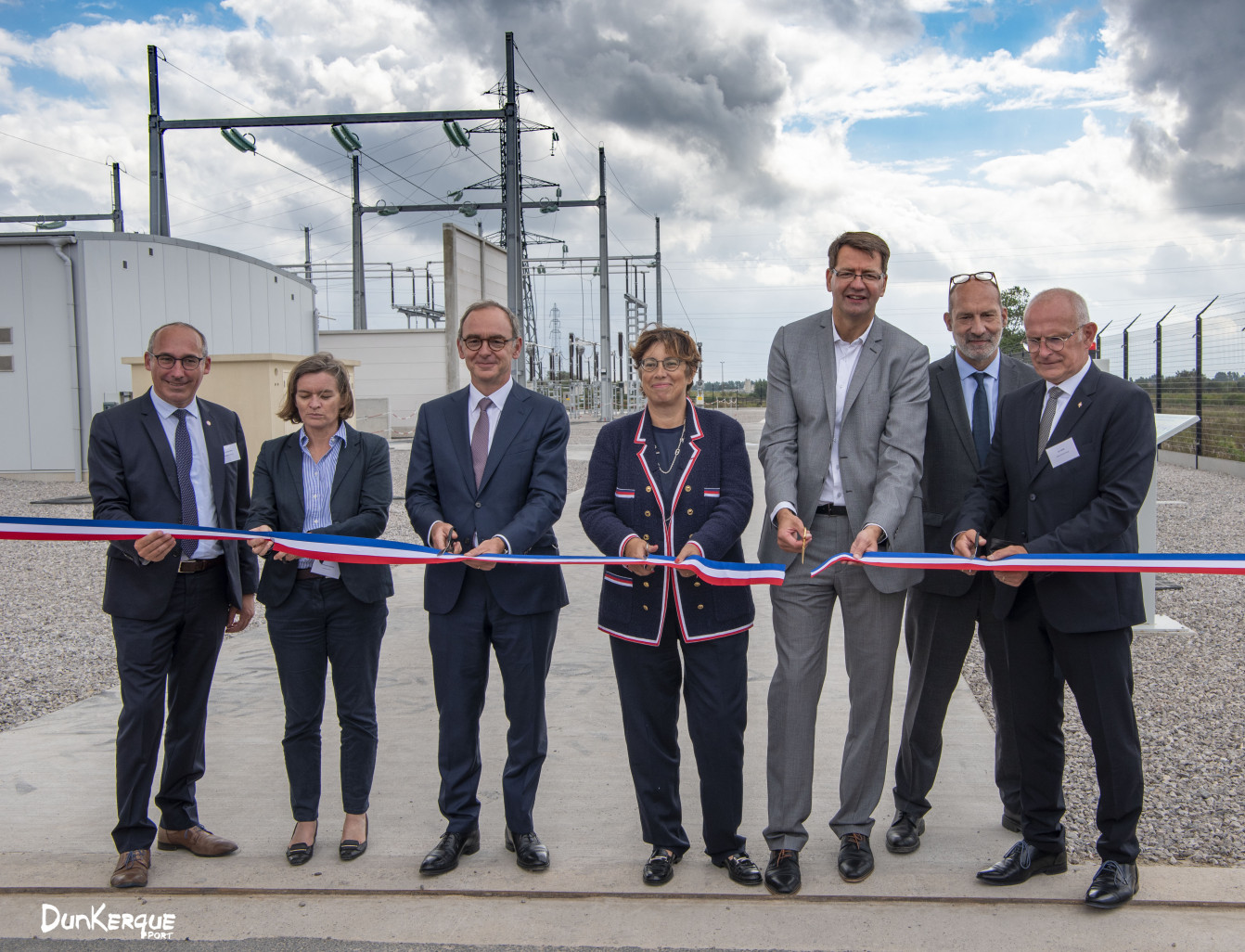 Enedis, RTE, Dunkerque Port et la Communauté urbaine de Dunkerque inaugurent le nouveau poste électrique.