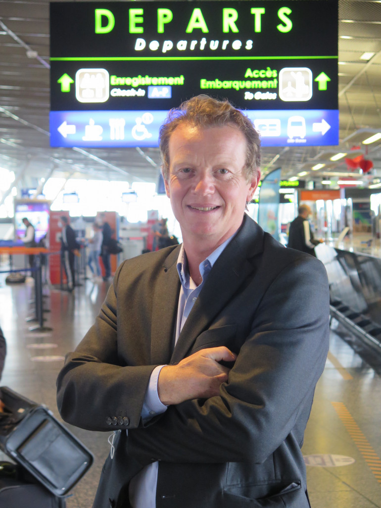 Marc-André Gennart, directeur général d’Aéroport de Lille SAS, espère doubler le nombre de passagers d’ici 2039. © Aletheia Press/Benoît Dequevauviller