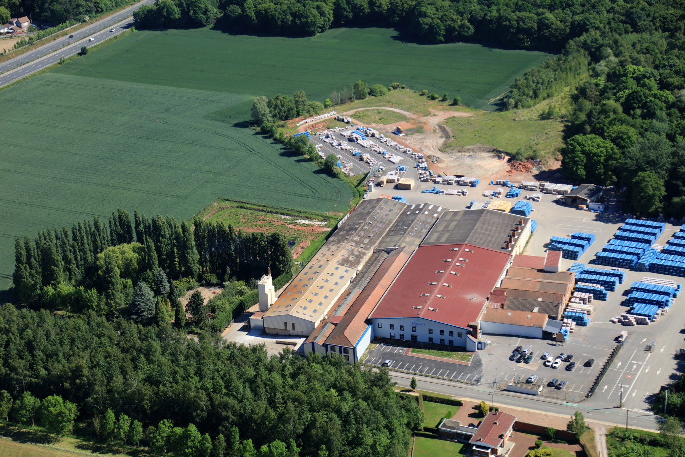 Le site de production historique d'Edilians, ouvert en 1918 à Phalempin, s'étend sur 5,5 hectares.