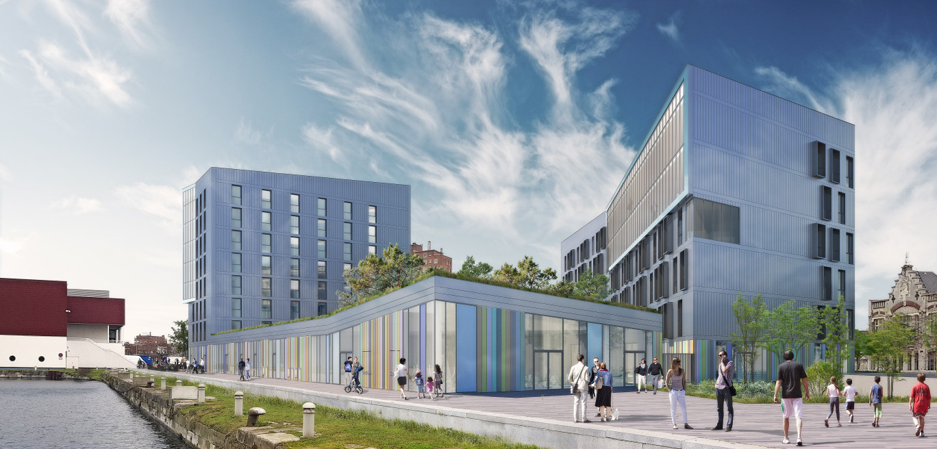 Le nouveau bâtiment du Quai de Leith à Dunkerque doit être livré courant 2022. © Blaq Architectures