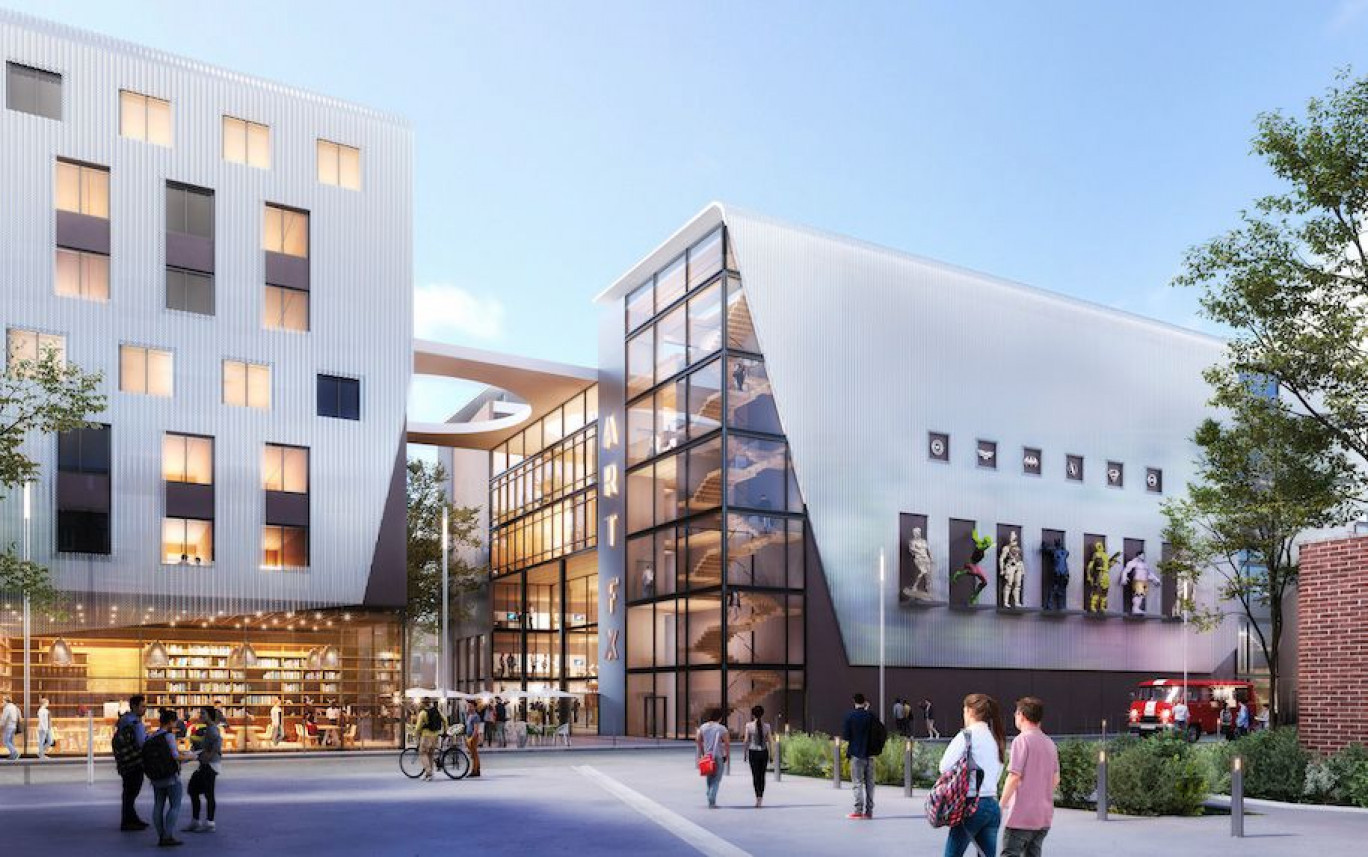 ARTFX a annoncé en mars 2021 la construction d’un nouveau campus pour la rentrée 2023 : 18 000 m² au total sur le site de la Plaine Images, avec 6 000 m² pour l’école, 400 m² de studios et 500 logements étudiants.