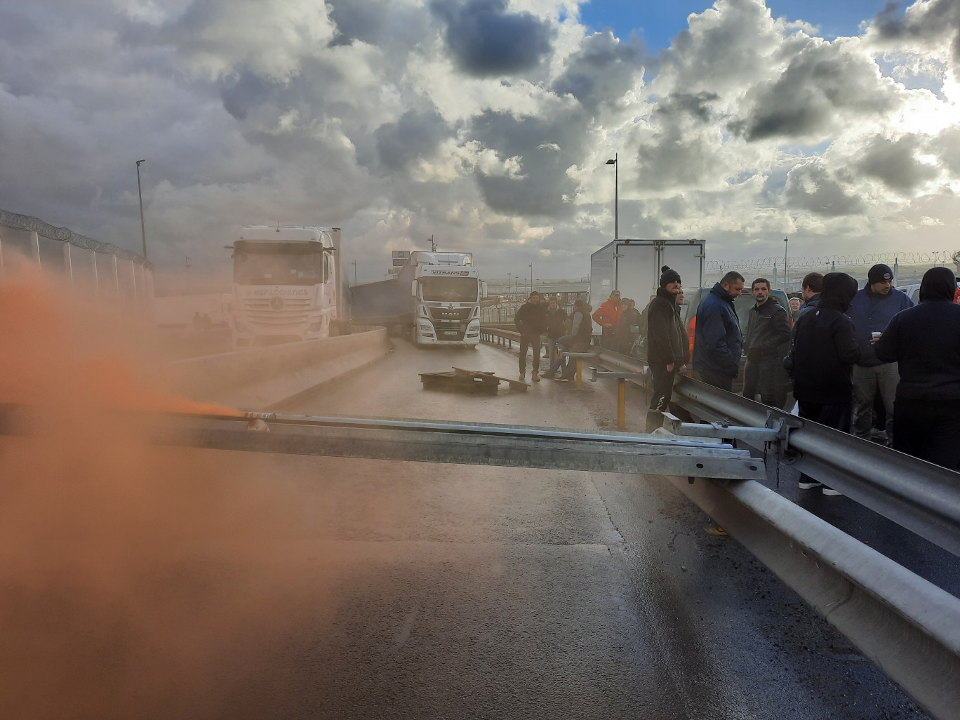 Pour se faire entendre, les pêcheurs ont organisé un appel national au blocage le 26 novembre dernier. © Aletheia Press/Lolita Péron