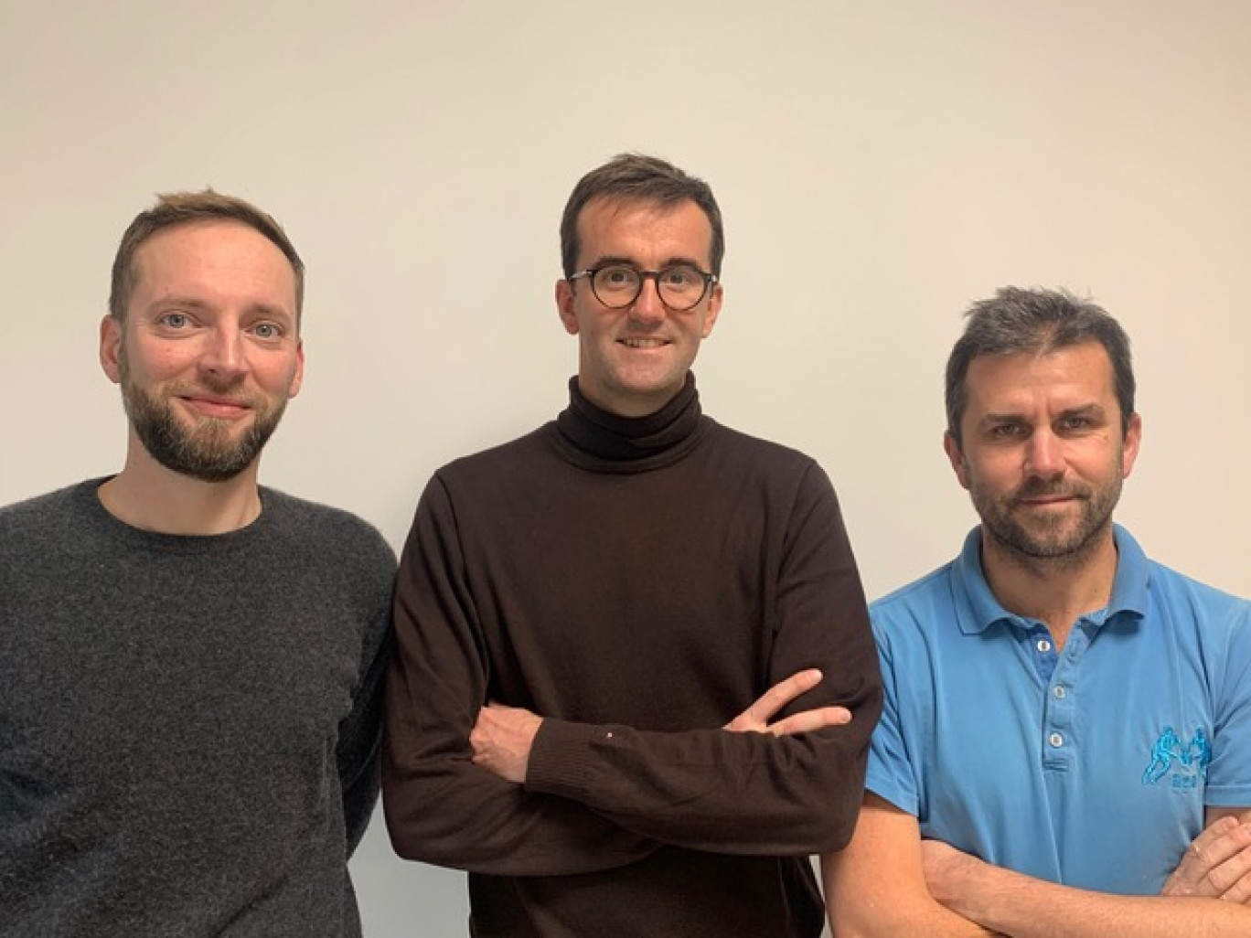 De gauche à droite, Cyril Forestier, Florian Lefebvre et Frédéric Salomon, les trois fondateurs de la start-up Daurema. © Daurema