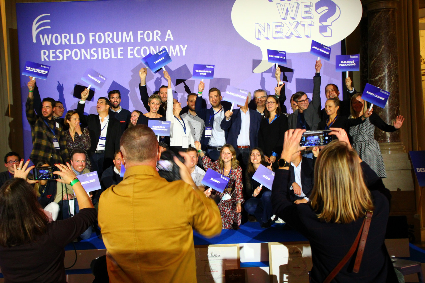 Cérémonie des Trophées de l'économie responsable au World Forum 21. © World Forum
