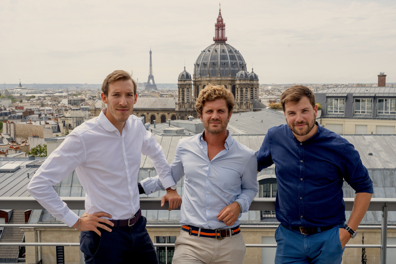 De gauche à droite, Xavier Thomas, Mathieu Sorin et Ludovic Célérier, cofondateurs de Hiptown.