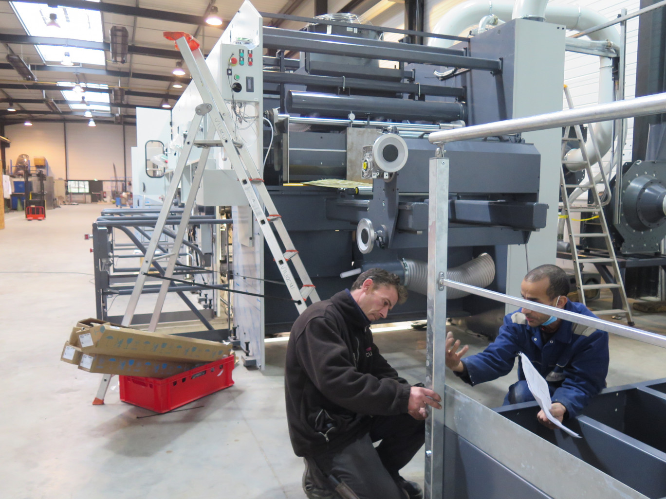 Entre 2015 et 2021, 4 machines ultra-modernes et à plusieurs centaines de milliers d'euros sont sorties des ateliers de Libercourt. © Aletheia Press/B. Dequevauviller