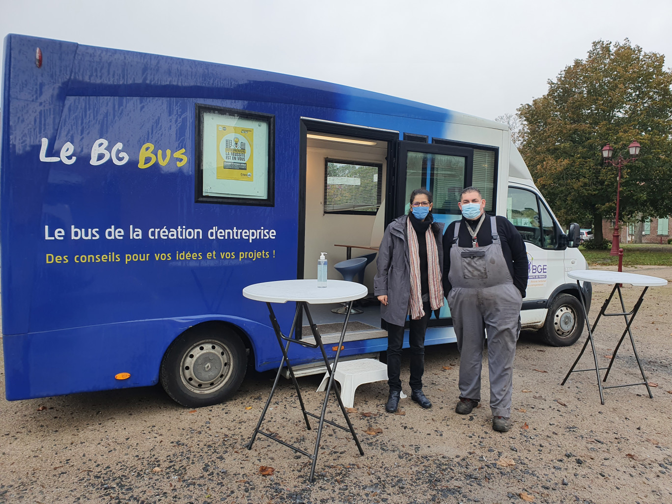 Le bus de la création d'entreprise dans le Hainaut depuis le 15 mars