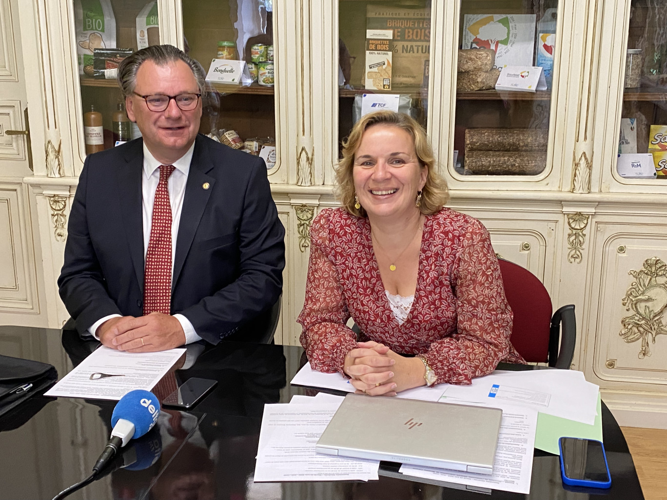 François Motte et Bénédicte Brienne, le président et la directrice de Sofie. © Aletheia Press/Olivier Prud’homme