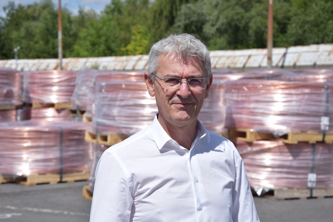 Philippe Demarez, directeur de l'usine Nexans de Lens.
