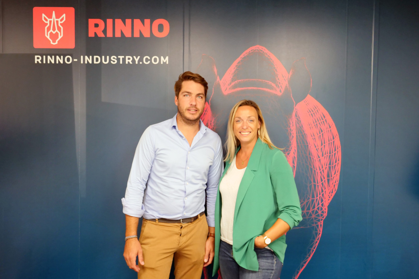 Joanne Weber et Gilles Foissey, directeur général de Rinno Industry. © Rinno