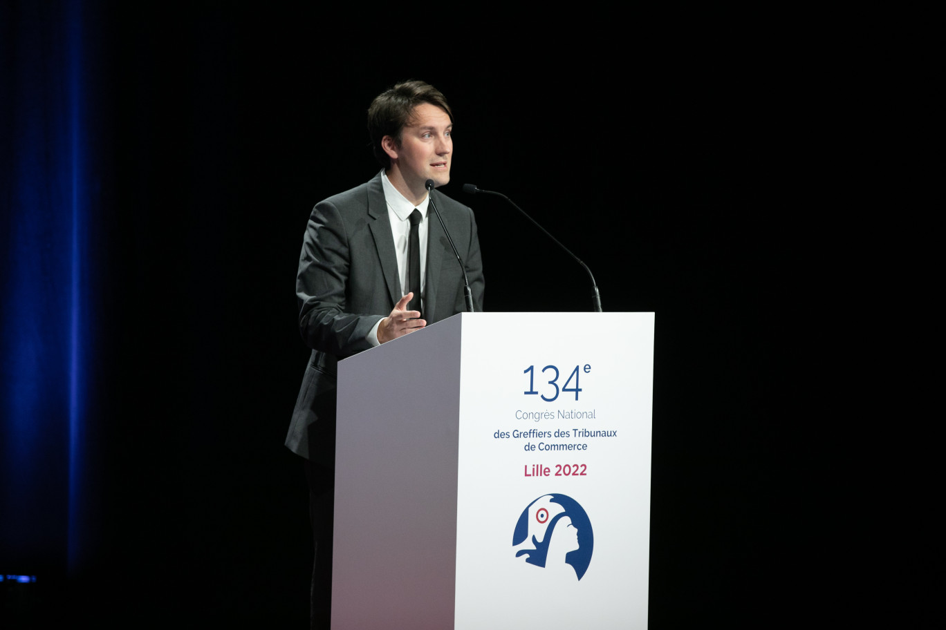 Thomas Denfer, président du Conseil national des greffiers des tribunaux de commerce. © Yves Forestier