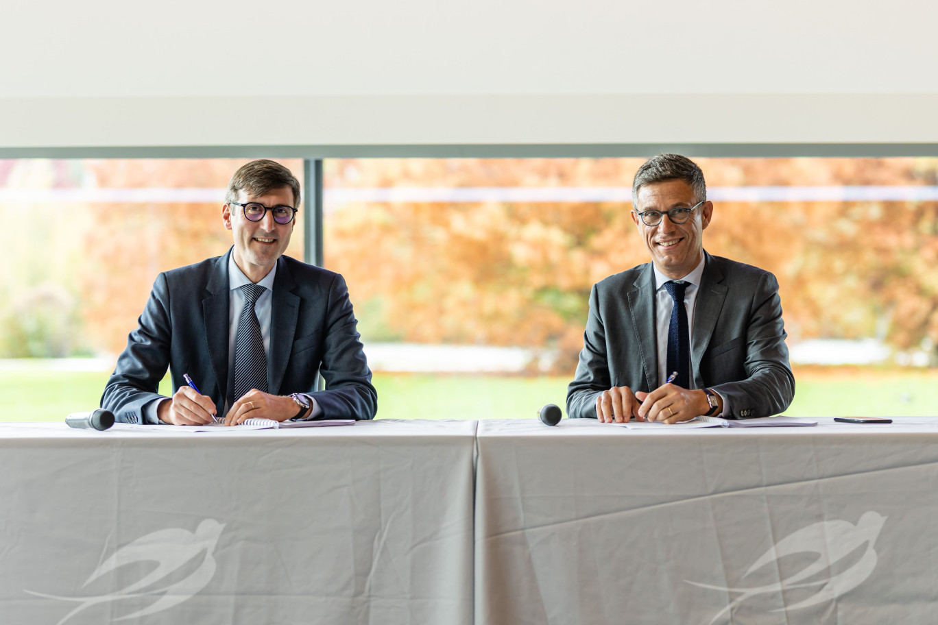 Brice-Audren Riché, directeur général de Lesaffre et Damien Térouanne, directeur général délégué ENGIE Solutions.