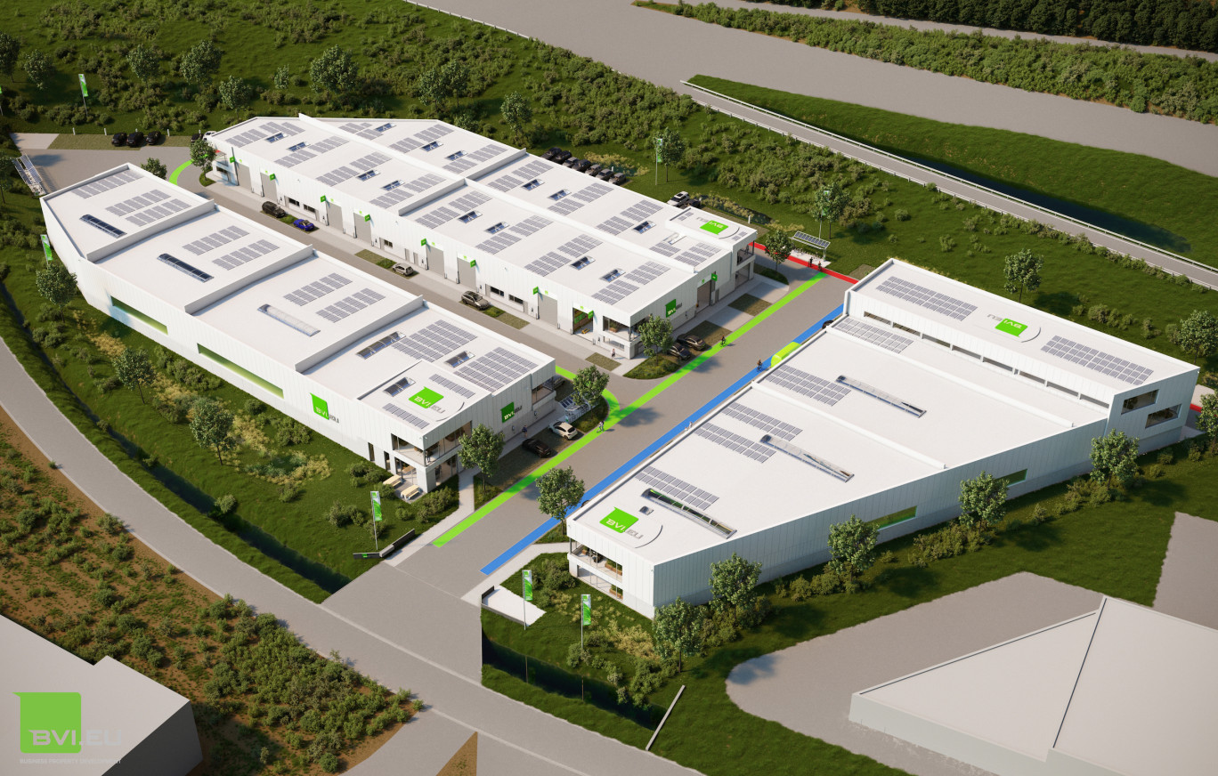 27 cellules d’activités modulables dédiées aux artisans et PME seront disponibles sur le Green Business Park Six Marianne à Escaudain. © BVI.EU